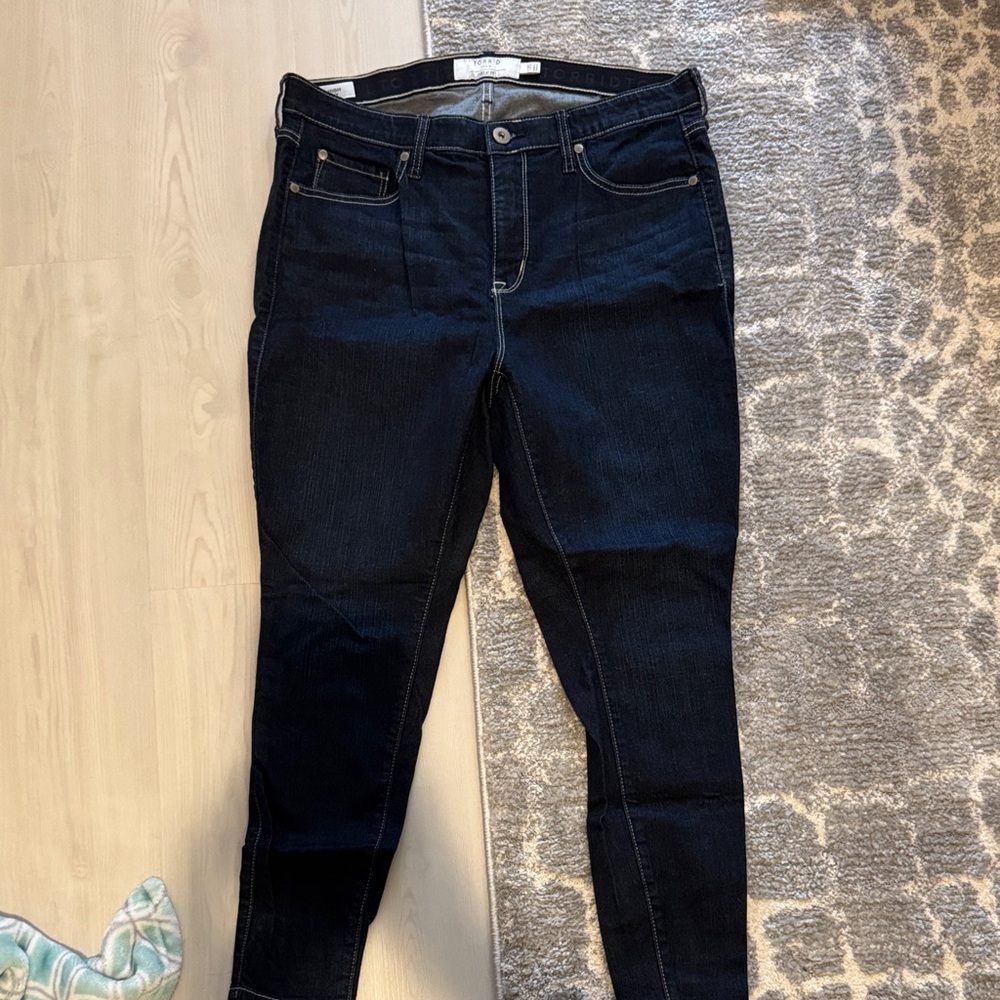 Torrid Dark Blue Skinny Jeans 12S